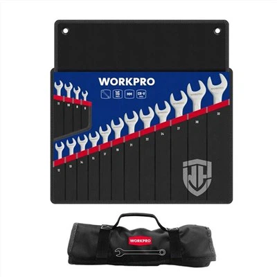 ロールアップポーチに入ったレンチセット