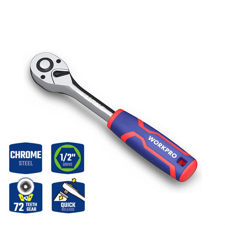 1/2" DR.クイックリリースラチェットハンドル、72T