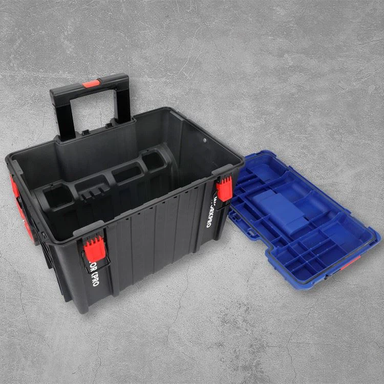 WORKPRO PLASTIC STACKABLE TROLLEY CASE