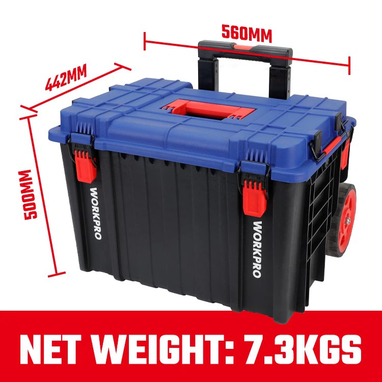 WORKPRO PLASTIC STACKABLE TROLLEY CASE